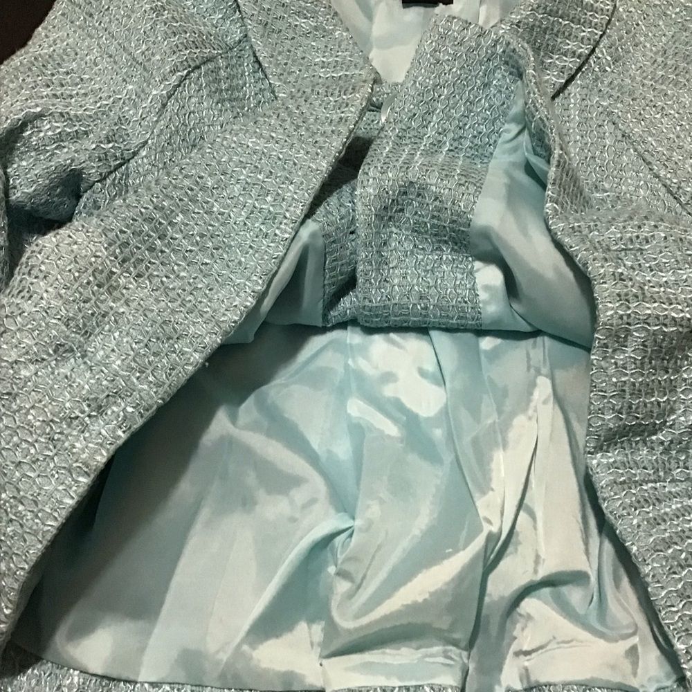 Bob Mackie Studio Powder Blue‎ Retro Swing Jacket 8 - Picture 5 of 10